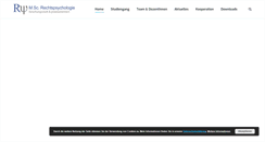 Desktop Screenshot of master-rechtspsychologie.de